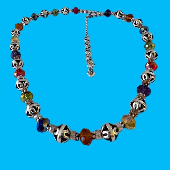 Brighton Kalpana Long Necklace Multicolor Crystal Beads.  Multi colors - Picture 4 of 5